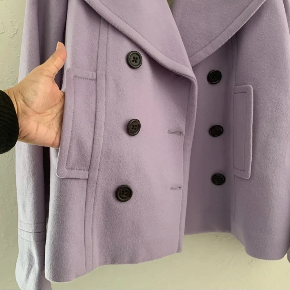 J. Crew Lilac Double-Breasted Pea Coat - Picture 7 of 12